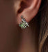 Sterling Silver Stud Earrings Temperament Bird Gemstones for Handsome Couples - MOWTE