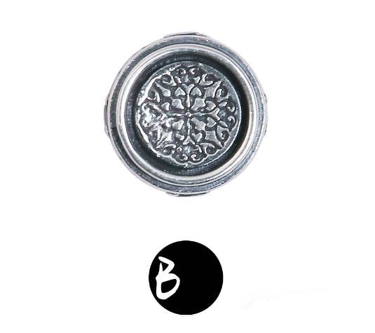 Sterling silver earrings retro couple's earrings handsome personalized studs - MOWTE