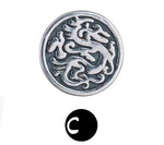 Sterling silver earrings retro couple's earrings handsome personalized studs - MOWTE