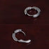 Sterling silver earrings for men and women hip-hop handsome silver ear buckles - MOWTE