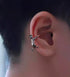 Pure silver ear clip for male and female cats without pierced ears bone clip ear hook ear cuff - MOWTE