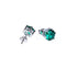 s925 silver retro color earrings simple earrings for men and women - MOWTE