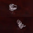 Pure silver ear clip temperament feather non-pierced ear bone clip for men and women couples silver jewelry - MOWTE