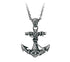 Men's anchor sterling silver high-end handsome pendant - MOWTE