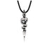 Snake staff necklace men's sterling silver pendant - MOWTE