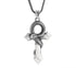 Men's sterling silver design snake cross pendant - MOWTE