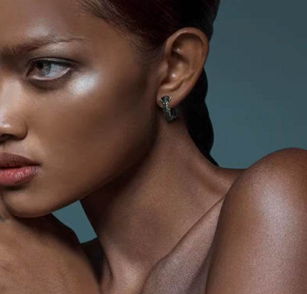 Men's 925 Sterling Silver Stud Earrings Poseidon Mermaid Silver Earrings Design Silver Earring Buckle - MOWTE