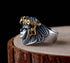 Pure silver goddess of luck handmade silver ring men's creative personality domineering retro ring - MOWTE
