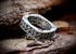 s925 sterling silver tail ring for men and women small square opening adjustable ring - MOWTE