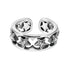 S925 sterling silver hollow five-pointed star ring men's hip-hop retro personality open ring trendy - MOWTE