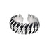 S925 sterling silver lightning ring men's hip-hop personality trendy silver ring women's open ring high-end sense - MOWTE