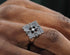 S925 sterling silver four-leaf clover ring men's hip-hop design pattern ring women's opening adjustable - MOWTE
