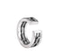 S925 sterling silver hollow twist ring men's hip hop retro open adjustable index finger ring - MOWTE