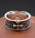 Cross open ring versatile personality S925 sterling silver ring street hip-hop style index finger ring for men - MOWTE
