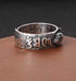 S925 sterling silver retro vajra ring six-character mantra open ring for men - MOWTE