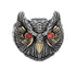 Retro Owl Ring Trendy Men Hip-Hop Personalized Open Ring 925 Sterling Silver Hand-Engraved Index Finger Ring - MOWTE