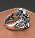 Domineering personality S925 sterling silver vine ring men's and women's street hip-hop cross open ring trend - MOWTE