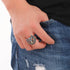 Retro Owl Ring Trendy Men Hip-Hop Personalized Open Ring 925 Sterling Silver Hand-Engraved Index Finger Ring - MOWTE