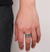 Hip-hop five-pointed star ring men's S925 sterling silver open ring trendy index finger ring - MOWTE