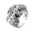 Punk domineering personality wolf head ring men's trendy index finger ring S925 silver Seiko beast opening ring - MOWTE