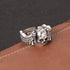 S925 sterling silver skull wing ring men's trendy cool personality gothic hip-hop street punk style open ring - MOWTE