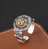 Domineering finely carved ring men's trendy and cool personality open ring S925 sterling silver Lion King index finger ring - MOWTE
