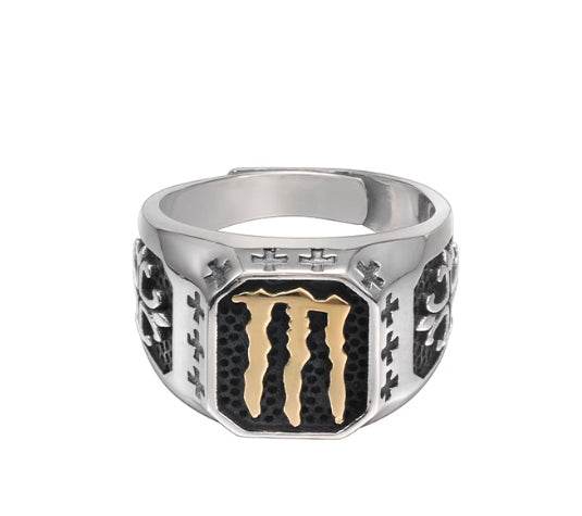 s925 cuban link ring sterling silver ring for men and women hip-hop trendy retro personality high quality - MOWTE