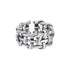 Hand-woven 925 sterling silver ring for men hip hop retro hollow design open adjustable index finger ring for women - MOWTE