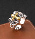 925 sterling silver hollow cross open ring men's high-end texture wide ring hip-hop personality - MOWTE