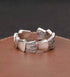 Hip-hop dragon scale ring for men, full body 925 sterling silver personalized scale Tang open ring for women - MOWTE