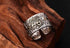 s925 sterling silver fashion retro simple freedom road Route 66 men's motorcycle punk ring - MOWTE