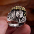 Bauhinia Goddess of Luck is Calling Sterling Silver Ring S925 Silver Retro Men's Trendy Fashion Ring - MOWTE