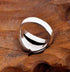 S925 silver personalized ring creative trendy design men's ring simple index finger sterling silver ring - MOWTE