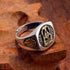 S925 sterling silver ring domineering retro living ring personalized trendy men's jewelry - MOWTE