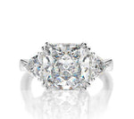 5 carat high carbon diamond ring ice flower cut luxury ring for women wedding ring s925 silver - MOWTE