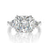 5 carat high carbon diamond ring ice flower cut luxury ring for women wedding ring s925 silver - MOWTE