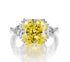 5 carat high carbon diamond ring ice flower cut luxury ring for women wedding ring s925 silver - MOWTE