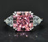 5 carat high carbon diamond ring ice flower cut luxury ring for women wedding ring s925 silver - MOWTE