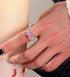 5 carat high carbon diamond ring ice flower cut luxury ring for women wedding ring s925 silver - MOWTE