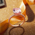 925 silver 10*10mm high carbon diamond 5 carat fat square pink diamond ring engagement proposal wedding ring for women - MOWTE