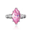 S925 silver high carbon diamond ring simple 3 carat marquise cut 8*14 women's ring - MOWTE