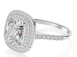 High carbon diamond ring for women 3 carats 8*9mm & fashionable luxury surround ring - MOWTE