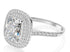 High carbon diamond ring for women 3 carats 8*9mm & fashionable luxury surround ring - MOWTE