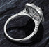 High carbon diamond ring for women 3 carats 8*9mm & fashionable luxury surround ring - MOWTE