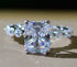 Popular new fashion luxury full diamond 4ct rectangular 8*10 high carbon diamond ring for women - MOWTE