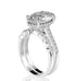 Hot selling flash high carbon diamond 4 carat ring set for couple wedding 9*13mm ice flower cut - MOWTE