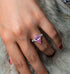 S925 silver high carbon diamond ring simple 3 carat marquise cut 8*14 women's ring - MOWTE