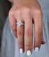 S925 silver high carbon diamond ring simple 3 carat marquise cut 8*14 women's ring - MOWTE
