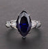 S925 silver high carbon diamond ring simple 3 carat marquise cut 8*14 women's ring - MOWTE
