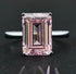 7 carat emerald cut simple and elegant rectangular flat 10*14 luxury high carbon diamond ring - MOWTE